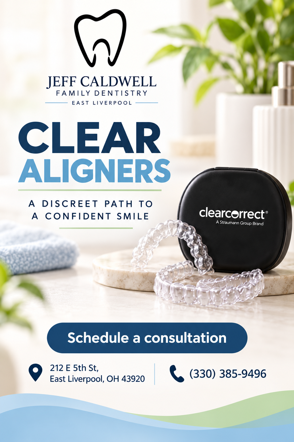 ClearCorrect clear aligners available from Jeff Caldwell Family Dentistry